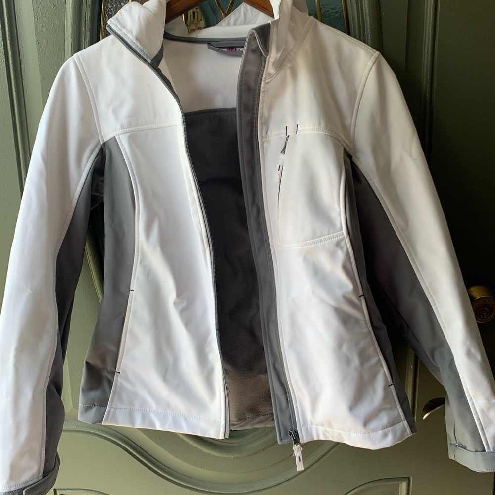White/Gray Jacket with purple details